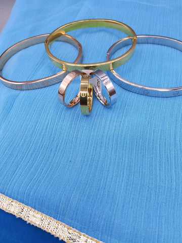 Love Bangle Diamond Pair Of Three